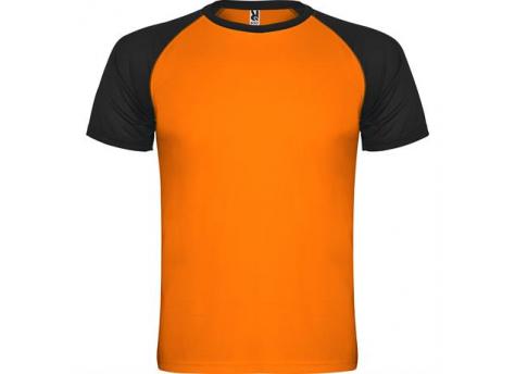 Спортивная футболка INDIANAPOLIS мужская, ФЛУОРЕСЦЕНТНЫЙ ОРАНЖЕВЫЙ/ЧЕРНЫЙ L