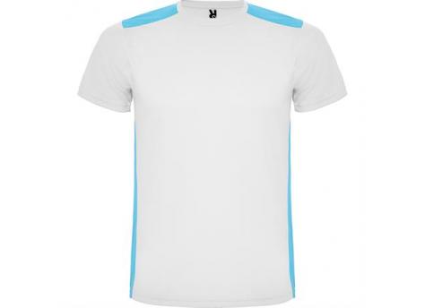 Спортивная футболка DETROIT мужская, БЕЛЫЙ/БИРЮЗОВЫЙ 2XL