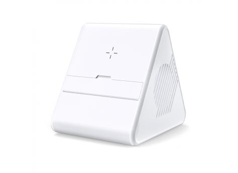 Колонка Dorn с беспроводной зарядкой, белый