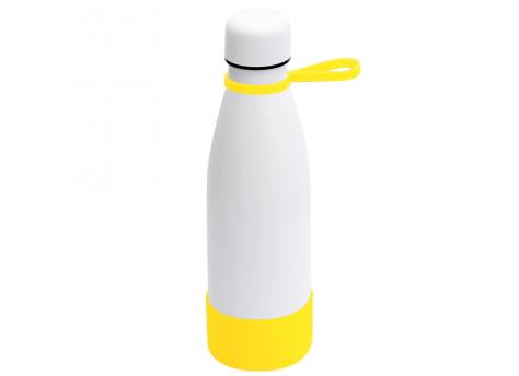 Термобутылка герметичная вакуумная Olivia To Go, белый/жёлтый