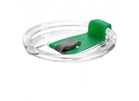 Крышка пластиковая к стакану стеклянному Mango, зеленая