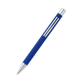 Ручка металлическая Rebecca софт-тач, синяя