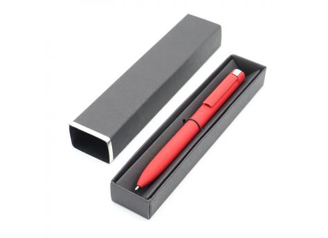 Ручка Espada в коробке Cradle чёрной с серебристым, красный