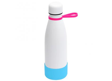 Термобутылка герметичная вакуумная Olivia To Go, белый/розовый/бирюзовый