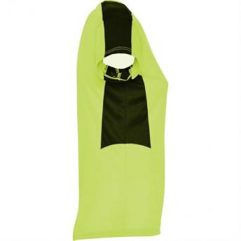 Спортивная футболка SUZUKA женская, ЛАЙМ ЯРКИЙ/ЧЕРНЫЙ M