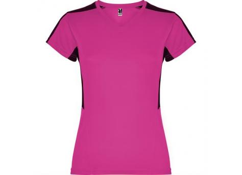 Спортивная футболка SUZUKA женская, ФУКСИЯ/ЧЕРНЫЙ M