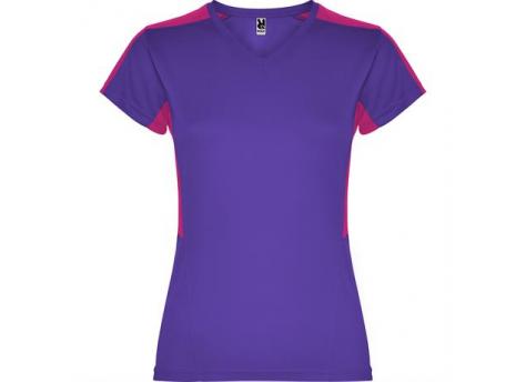 Спортивная футболка SUZUKA женская, ЛИЛОВЫЙ/ТЕМНО-РОЗОВЫЙ M