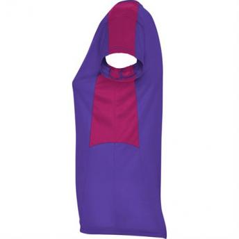 Спортивная футболка SUZUKA женская, ЛИЛОВЫЙ/ТЕМНО-РОЗОВЫЙ L