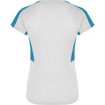 Спортивная футболка SUZUKA женская, БЕЛЫЙ/БИРЮЗОВЫЙ XL
