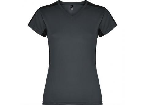 Спортивная футболка SUZUKA женская, ПАЛИСАНДР/ЧЕРНЫЙ 2XL