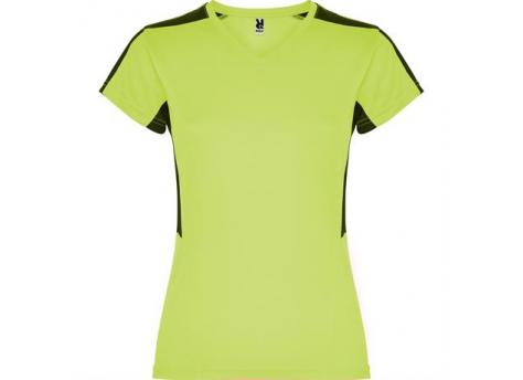 Спортивная футболка SUZUKA женская, ЛАЙМ ЯРКИЙ/ЧЕРНЫЙ 2XL