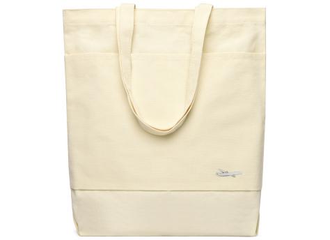 Сумка для покупок JETTA 325 г/м² с шильдом - самолёт, натуральный