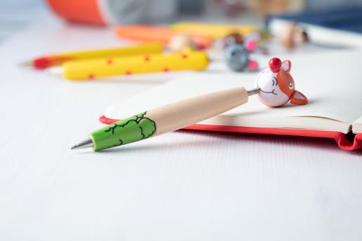 Деревянная шариковая ручка Zoom, лиса NTEU5-1050