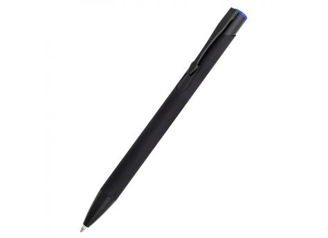 Ручка металлическая Саншайн софт-тач (цветная гравировка), синий