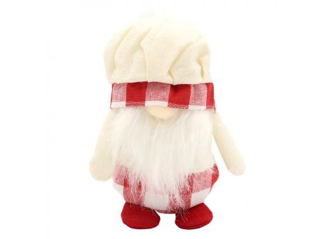 Новогоднее украшение рождественские гномы Виллен, бежевый