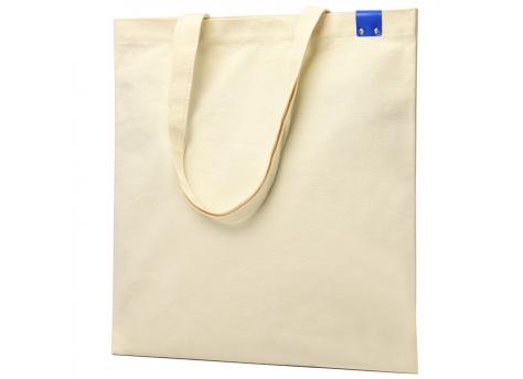 Сумка для покупок IVORY 325 г/м² с PU нашивкой, синий