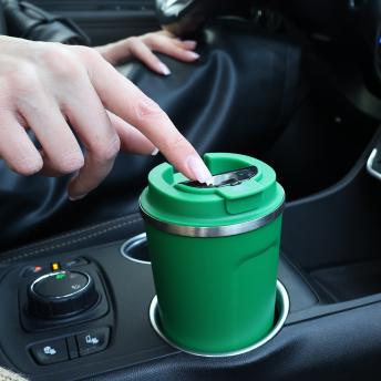 Термокружка Moon с дисплеем, 380мл, темно-зеленая