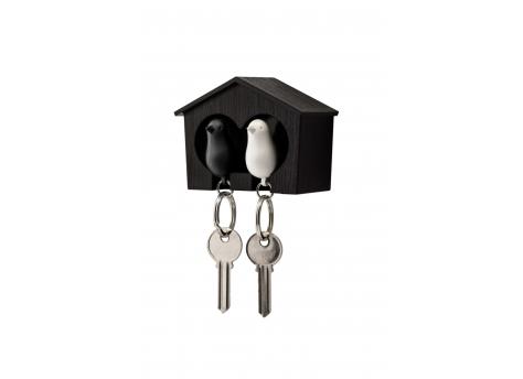 Держатель и брелок для ключей Duo Sparrow, черный