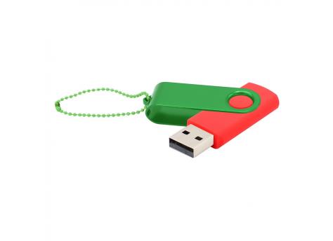 Флешка Designer To Go 2.0 USB 16Gb, красный/зеленый