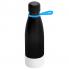 Термобутылка герметичная вакуумная Olivia To Go, чёрный/голубой/белый