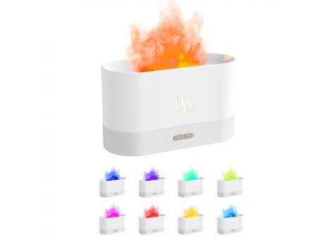 Светодиодный USB увлажнитель-ароматизатор Flame RGB, белый