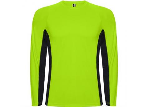 Спортивная футболка SHANGHAI L/S мужская, ФЛУОРЕСЦЕНТНЫЙ ЗЕЛЕНЫЙ/ЧЕРНЫЙ S