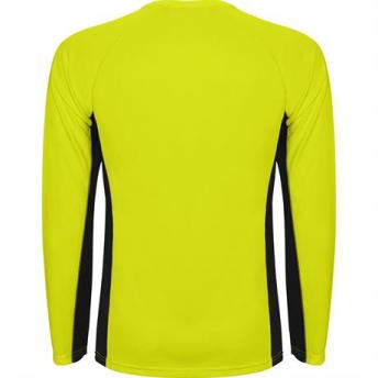 Спортивная футболка SHANGHAI L/S мужская, ФЛУОРЕСЦЕНТНЫЙ ЖЕЛТЫЙ/ЧЕРНЫЙ M