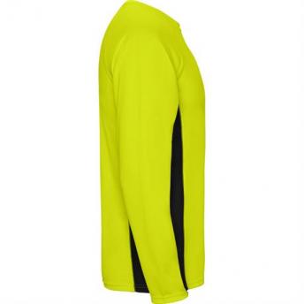 Спортивная футболка SHANGHAI L/S мужская, ФЛУОРЕСЦЕНТНЫЙ ЖЕЛТЫЙ/ЧЕРНЫЙ M