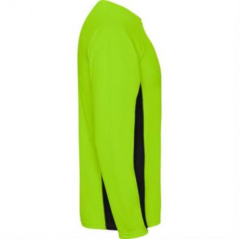 Спортивная футболка SHANGHAI L/S мужская, ФЛУОРЕСЦЕНТНЫЙ ЗЕЛЕНЫЙ/ЧЕРНЫЙ M