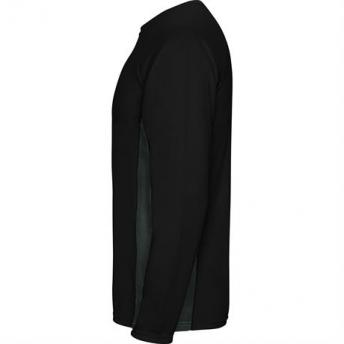 Спортивная футболка SHANGHAI L/S мужская, ЧЕРНЫЙ/ТЕМНЫЙ ГРАФИТ L