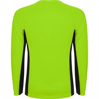 Спортивная футболка SHANGHAI L/S мужская, ФЛУОРЕСЦЕНТНЫЙ ЗЕЛЕНЫЙ/ЧЕРНЫЙ XL