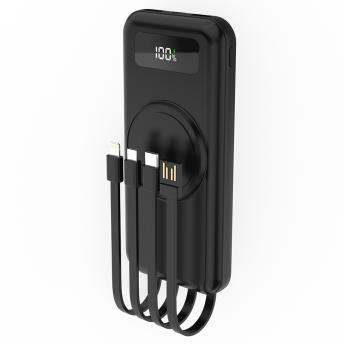 Внешний аккумулятор Authority с беспроводной зарядкой (5W), 10000 mAh, чёрный