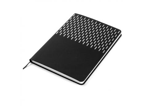 Ежедневник A5 недатированный Esmeralda в мягком переплёте, чёрный с серебристым