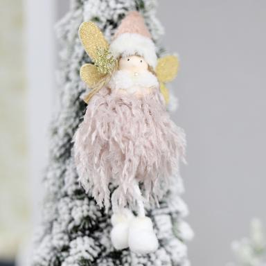 Новогоднее украшение рождественский ангел Беатриче, розовый