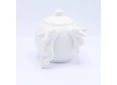 Сахарница с кроликами (NEW), 1000 мл, Белый