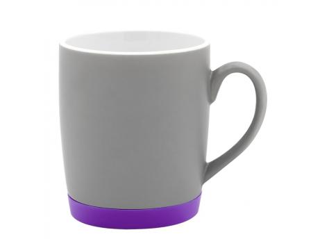 Кружка Make Me To Go, серая/фиолетовая