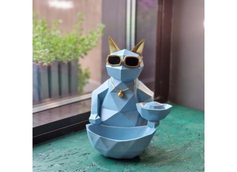 Статуэтка хранитель Кот фантазер, небесный