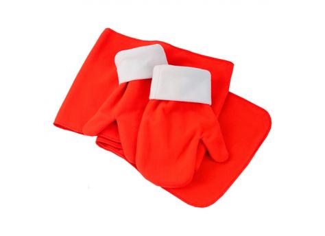 Набор в зимнюю стужу, шапка, шарф, варежки в чехле  529701