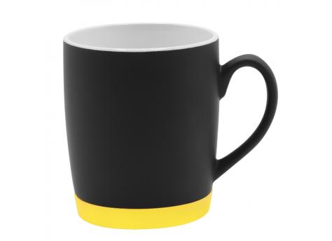 Кружка Make Me To Go, чёрная/жёлтая