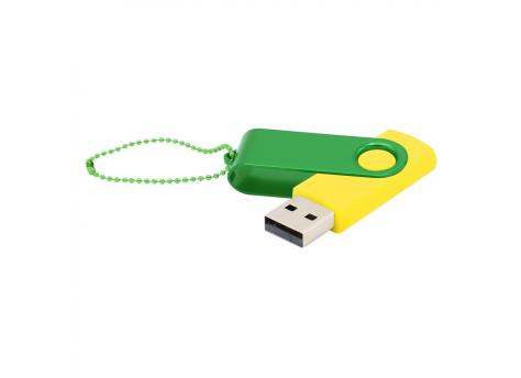 Флешка Designer To Go 2.0 USB 16Gb, желтый/зеленый
