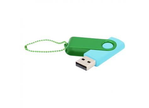 Флешка Designer To Go 2.0 USB 16Gb, бирюзовый/зеленый