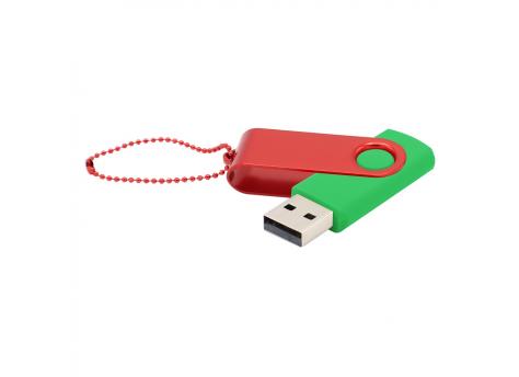 Флешка Designer To Go 2.0 USB 16Gb, зеленый/красный