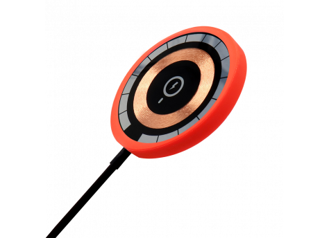 Беспроводное магнитное зарядное устройство Aphia 15W To Go, черный/красный