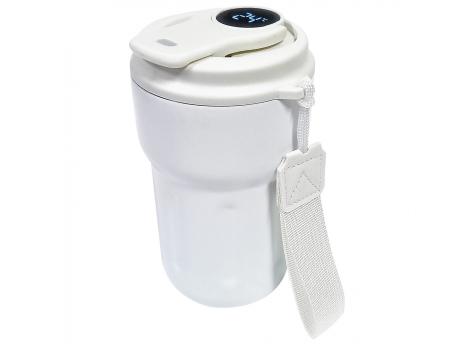 Термокружка Clive с дисплеем, белого цвета