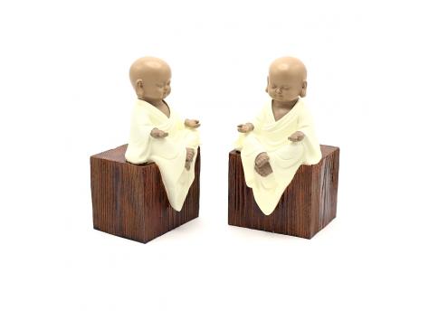 Набор статуэток "Маленькие монахи", подставка для книг