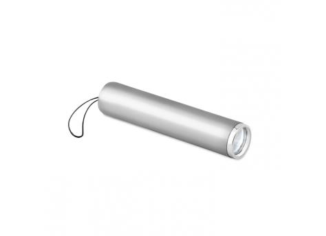 Брелок-фонарик Laiton с подсветкой Logo, серебро