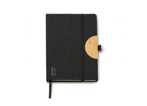 Блокнот DARIT A5 в твёрдом переплёте, ЧЕРНЫЙ