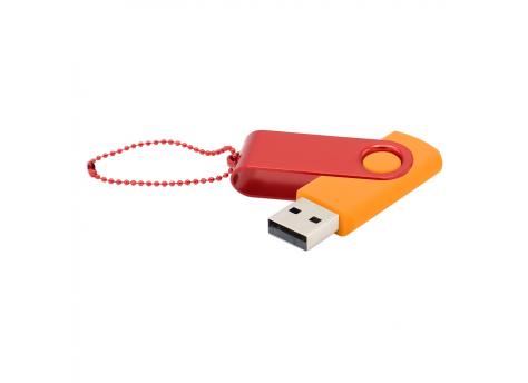 Флешка Designer To Go 2.0 USB 16Gb, оранжевый/красный