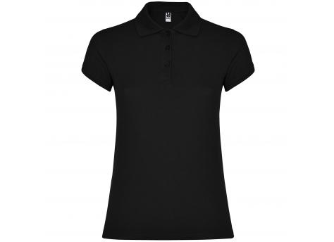 Футболка поло STAR WOMAN женская, ЧЕРНЫЙ 3XL