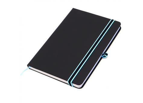 Ежедневник A5 недатированный Sir Lewis в твёрдом переплёте, голубой кант